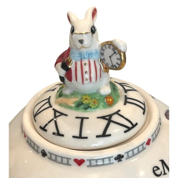 New Alice In Wonderland Cardew Design Ceramic Teapot + Salt & Pepper Shakers Set - Picture 12 of 15